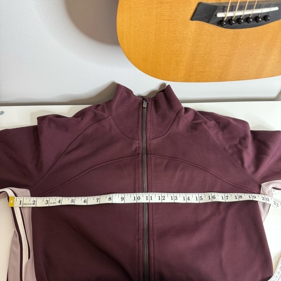 Lululemon Cover Your Tracks Zip Up Jacket - Cassis Burgundy - Size 10 - Picture 14 of 14
